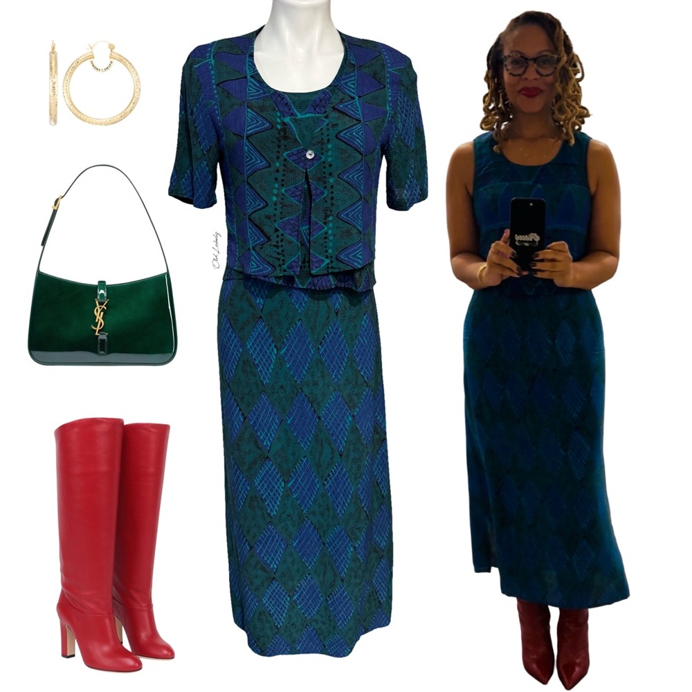 VINTAGE STATEMENT MAXI DRESS